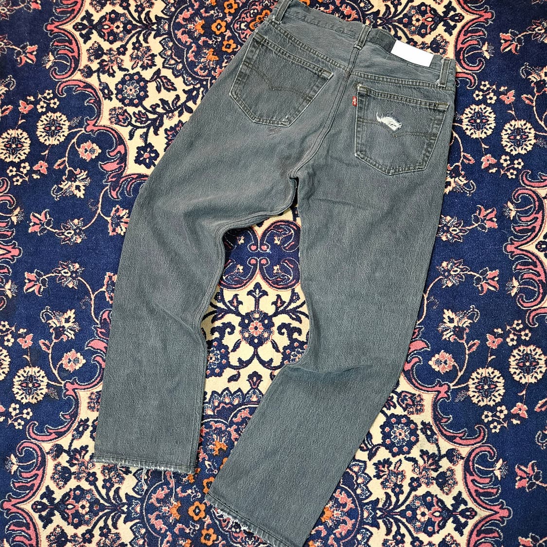 RE/DONE 리바이스 포켓 데미지 빈티지 무드 데님 팬츠 27size 상품이미지1