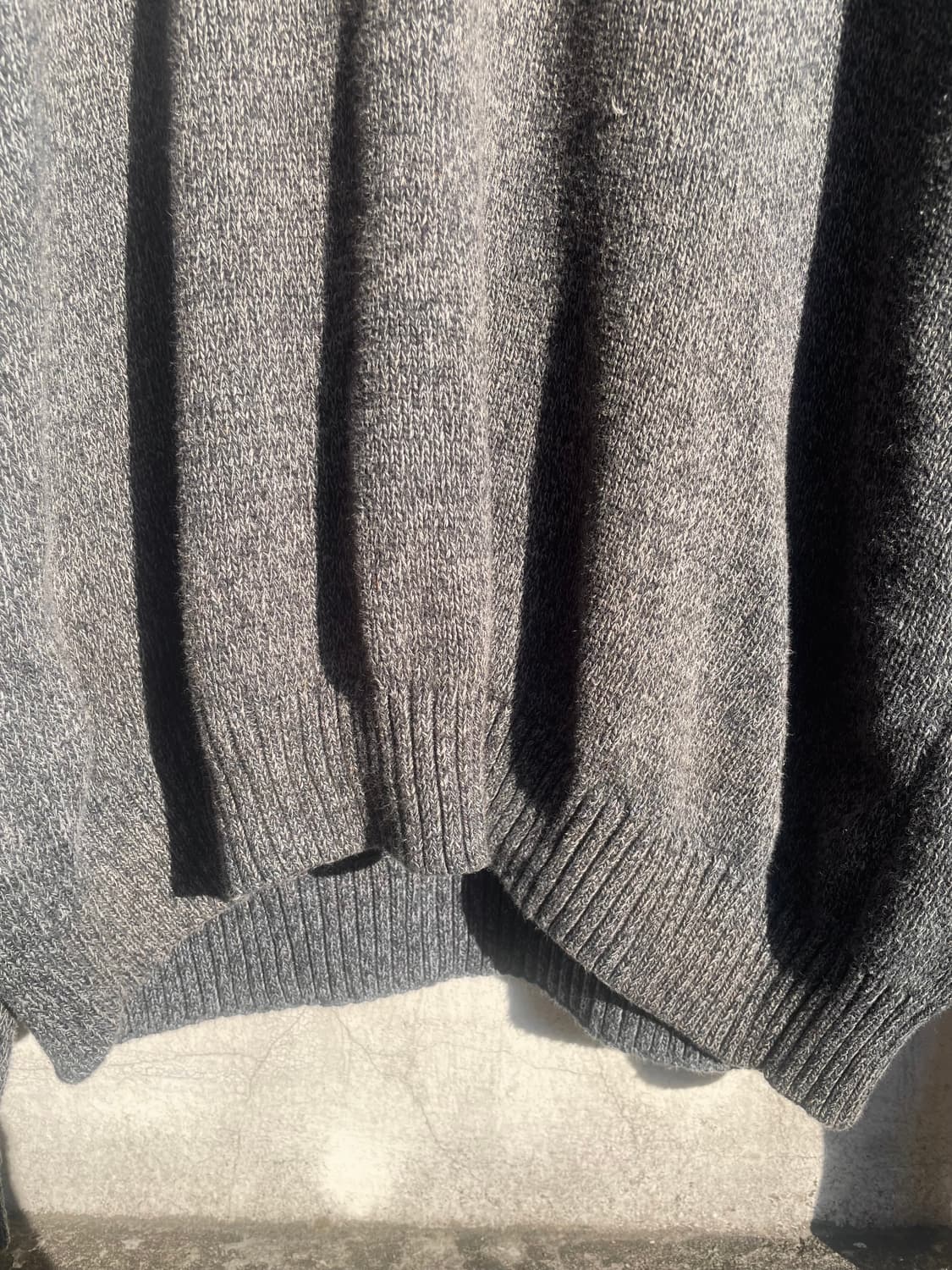 Polo Chaps gray henley neck knit 상품이미지4