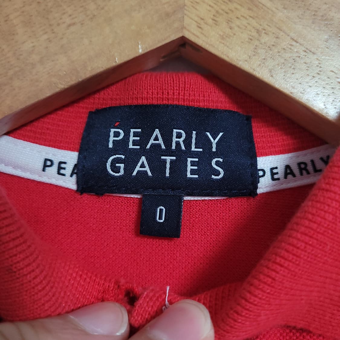 (0) PEARLYGATES 파리게이츠 여성 골프 반팔 카라티 상품이미지4