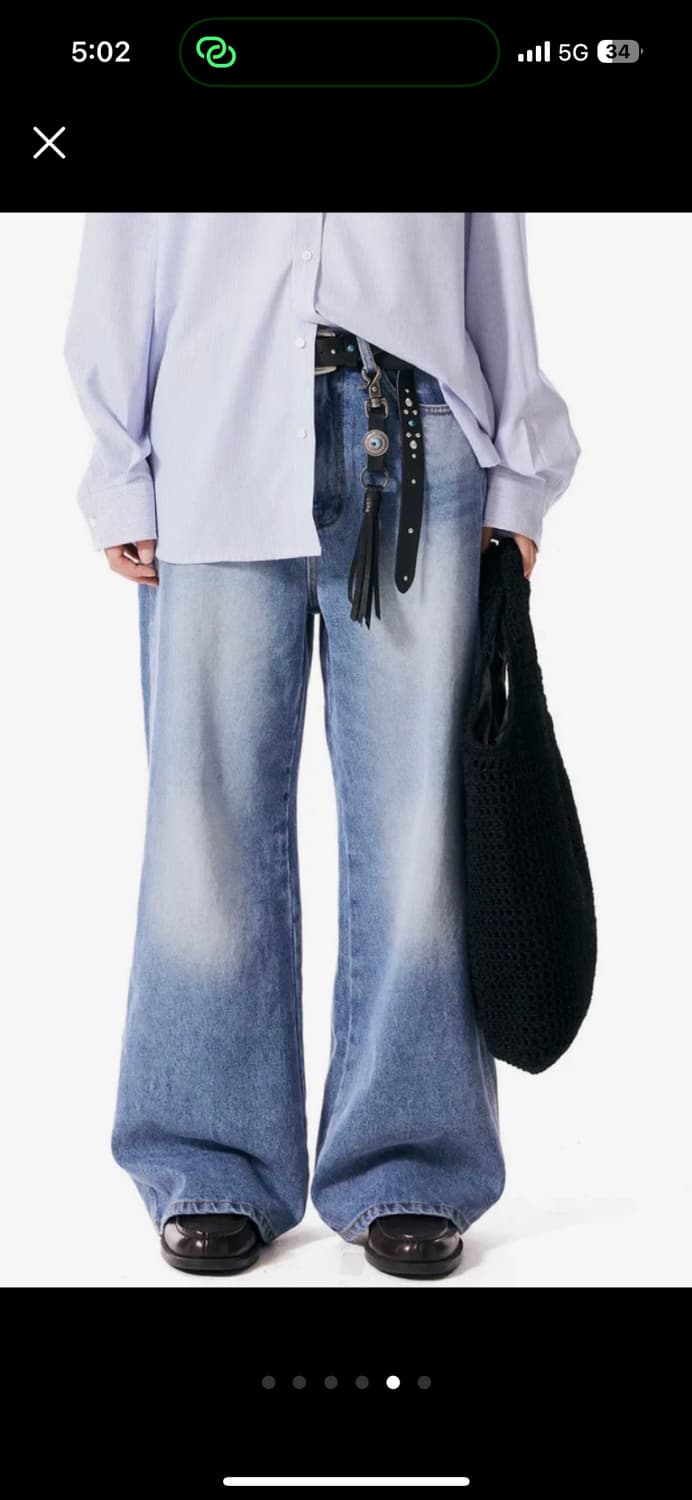 새제품/ 이우가마카라스x송필드/ 웨스턴 소가죽 스터드 키링 상품이미지5