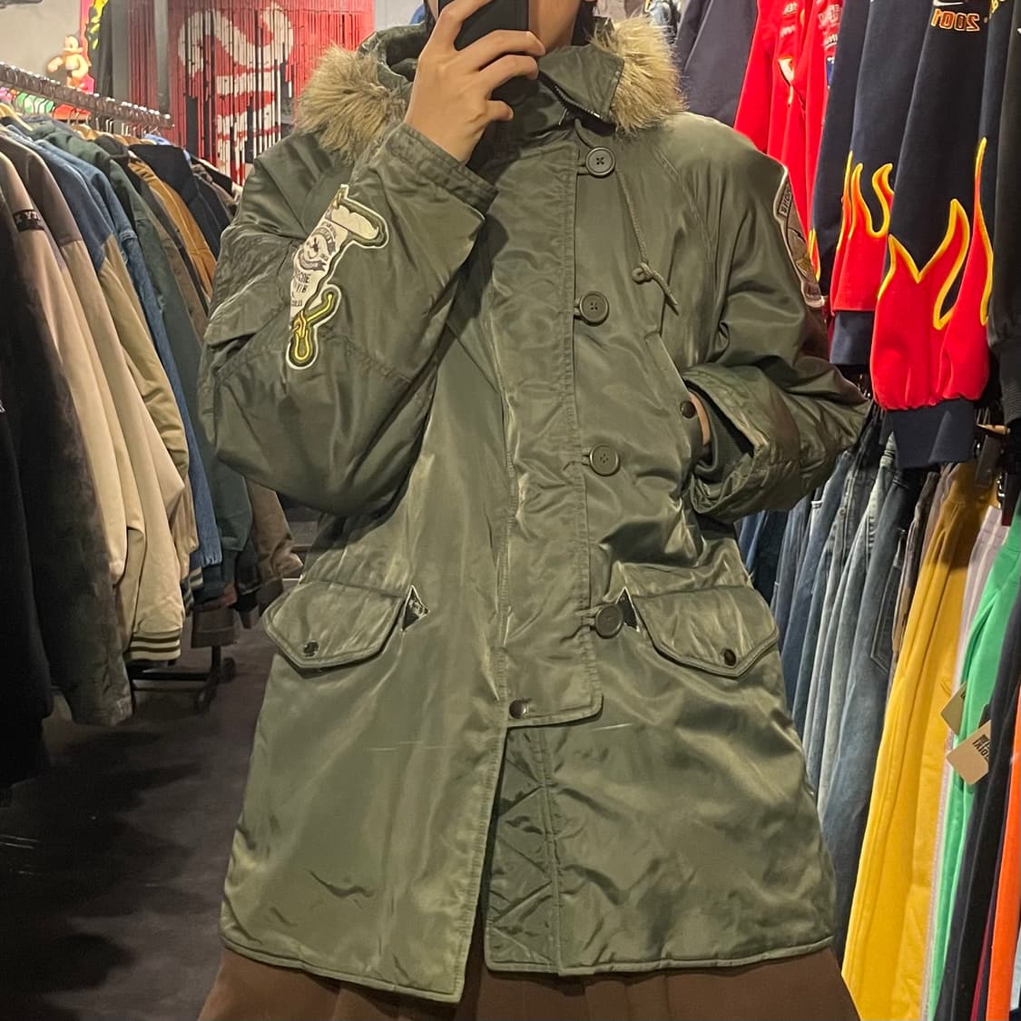 [IM] Avires 아비렉스 카키 패딩  상품이미지4