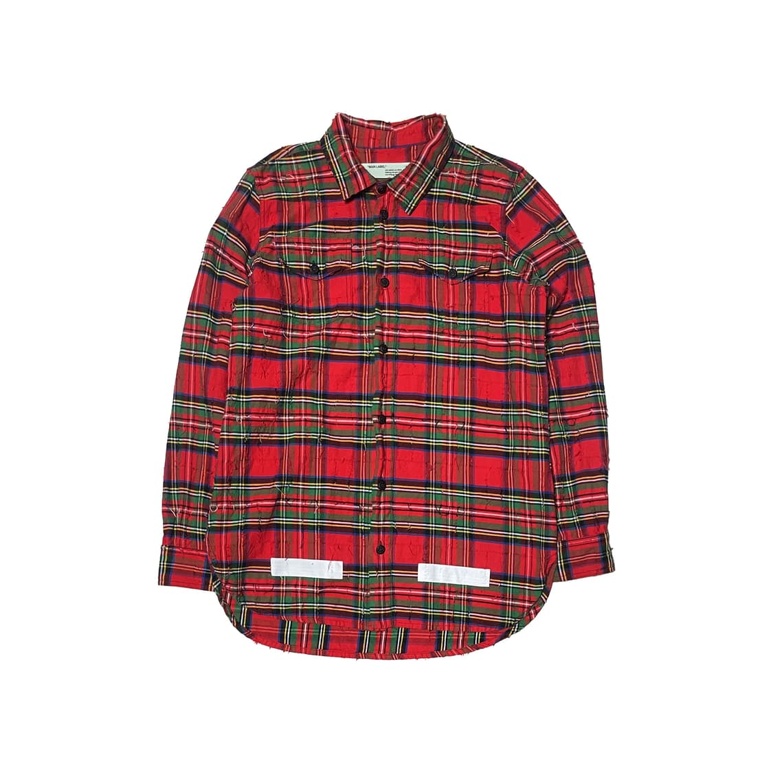 17FW 오프화이트 에로우 플란넬 체크 셔츠 상품이미지1