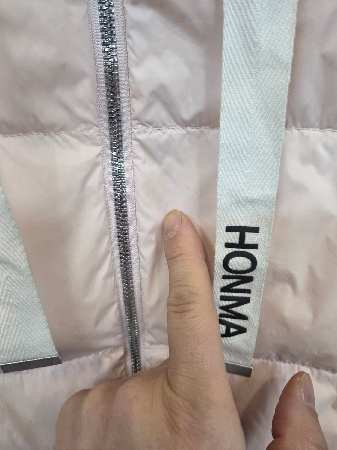 혼마 골프 여성 패딩조끼 딸기우유 핑크 s 상품이미지6