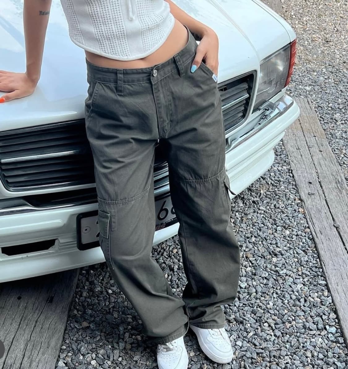 새상품) 채일리더라벨 카고 팬츠 바지 애즈이프캘리 글로니 세릭 상품이미지6