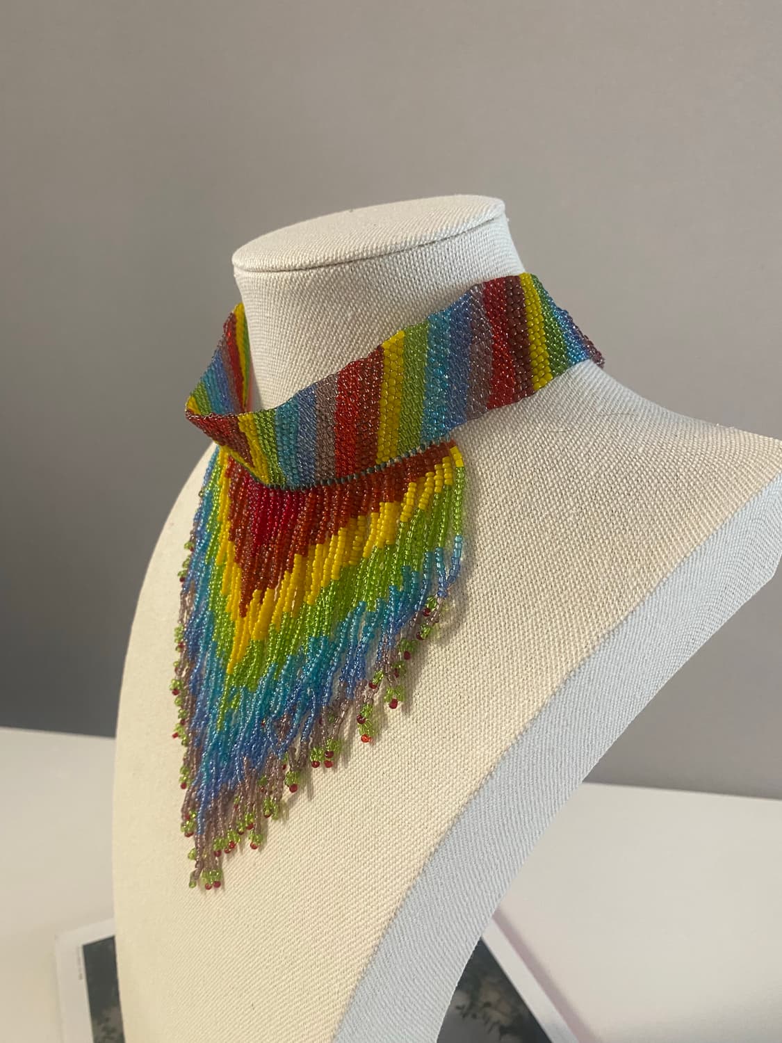 일본수입 레인보우 비즈 초커 목걸이 상품이미지3