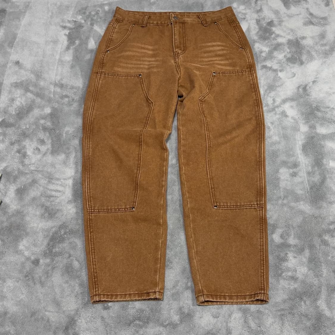 브라운 코튼 카고팬츠 상품이미지3