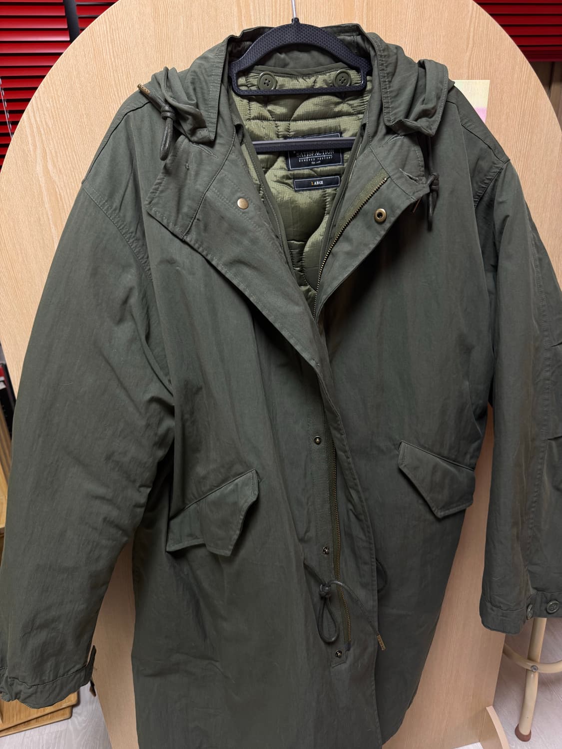 VINCENT M1965 FISHTAIL PARKA, Olive, L 상품이미지6