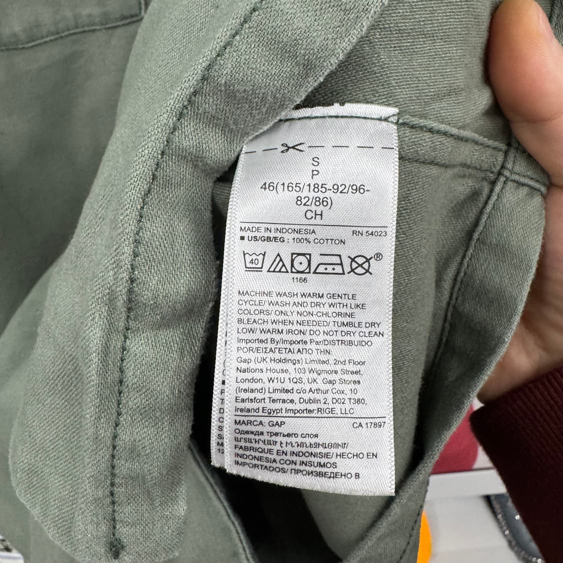 갭 GAP 1969 퍼티그 셔츠 (L)   상품이미지5