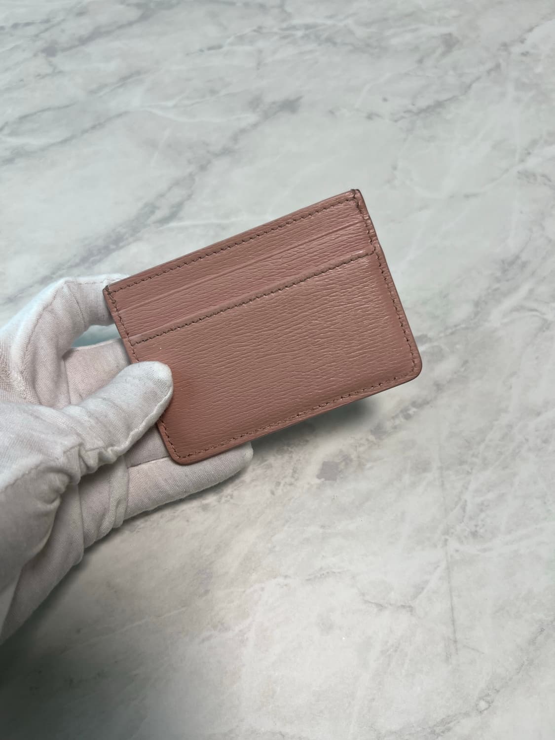 구찌 스크립트 라이트 레더 카드지갑 핑크 상품이미지2