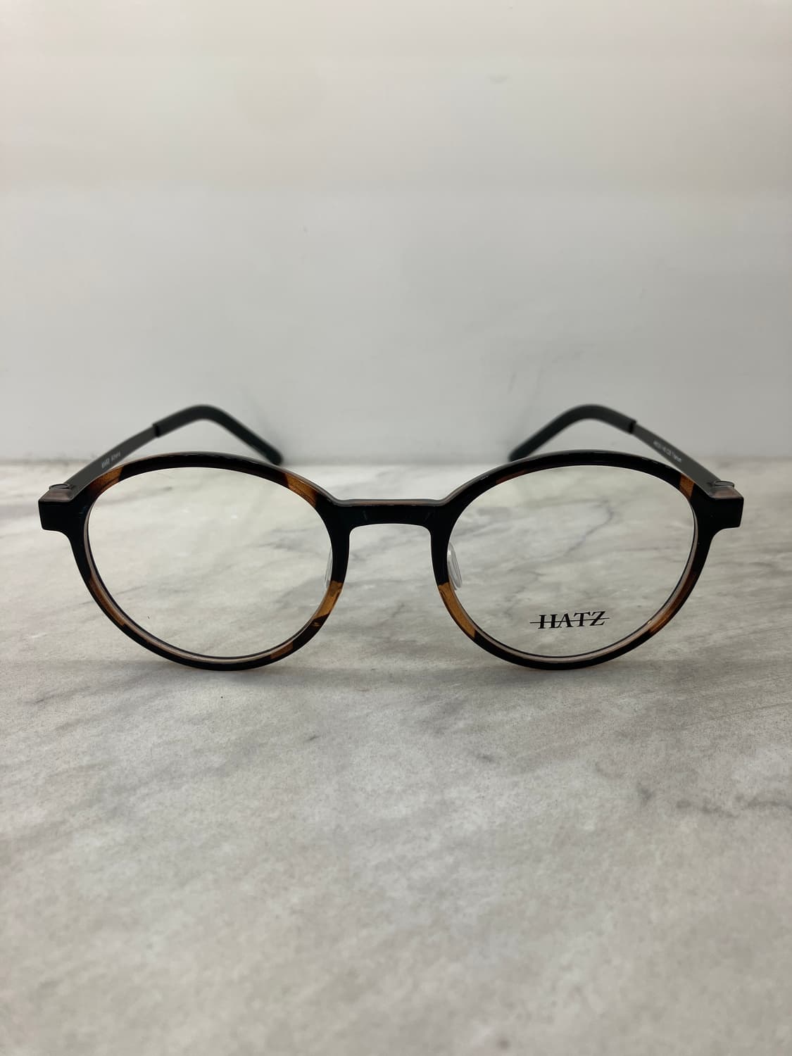 B30 하츠 Hatz 레오파드블랙 라운드 뿔테 안경(15g) 상품이미지6