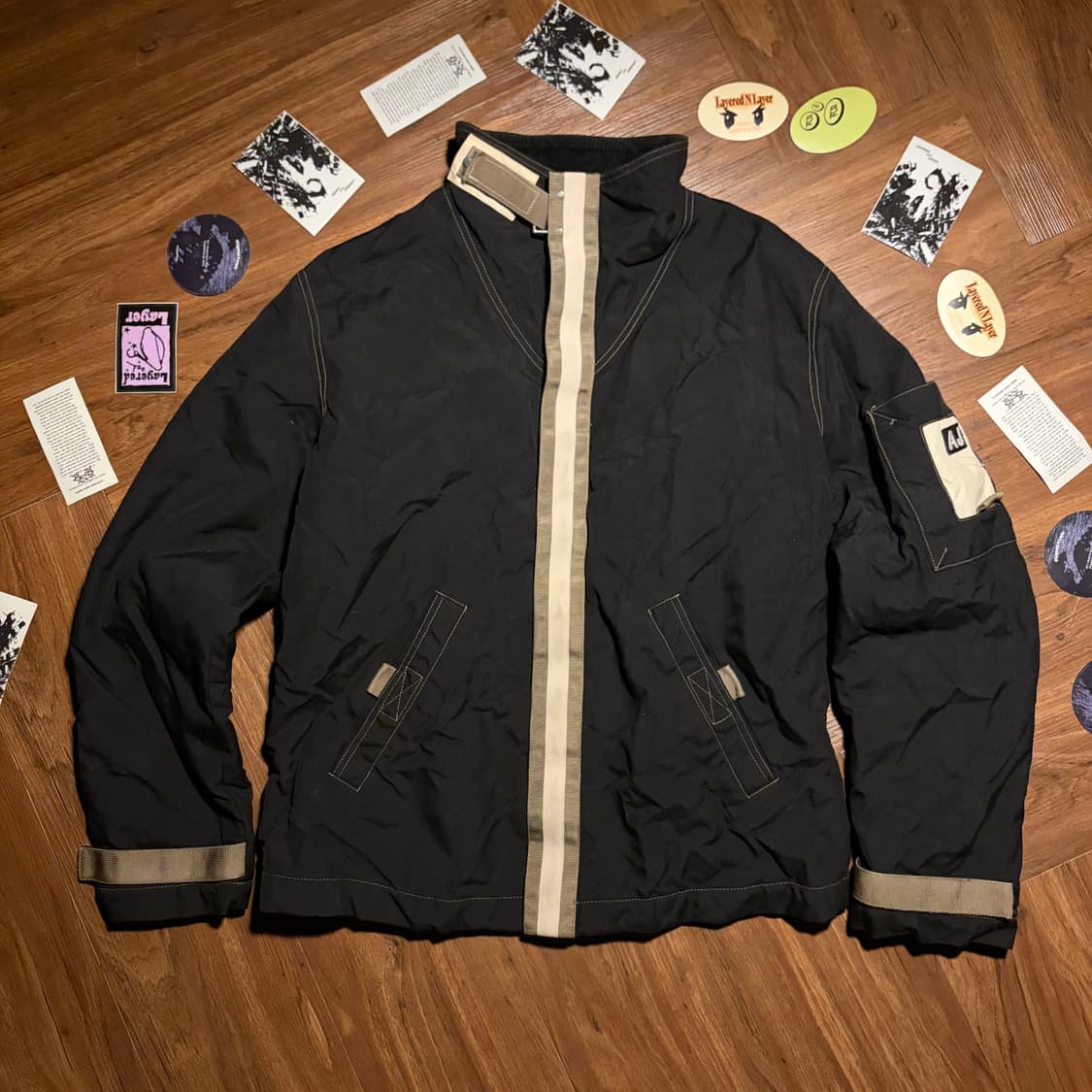 90s Armani jeans 파어어맨 버클 자켓 상품이미지1