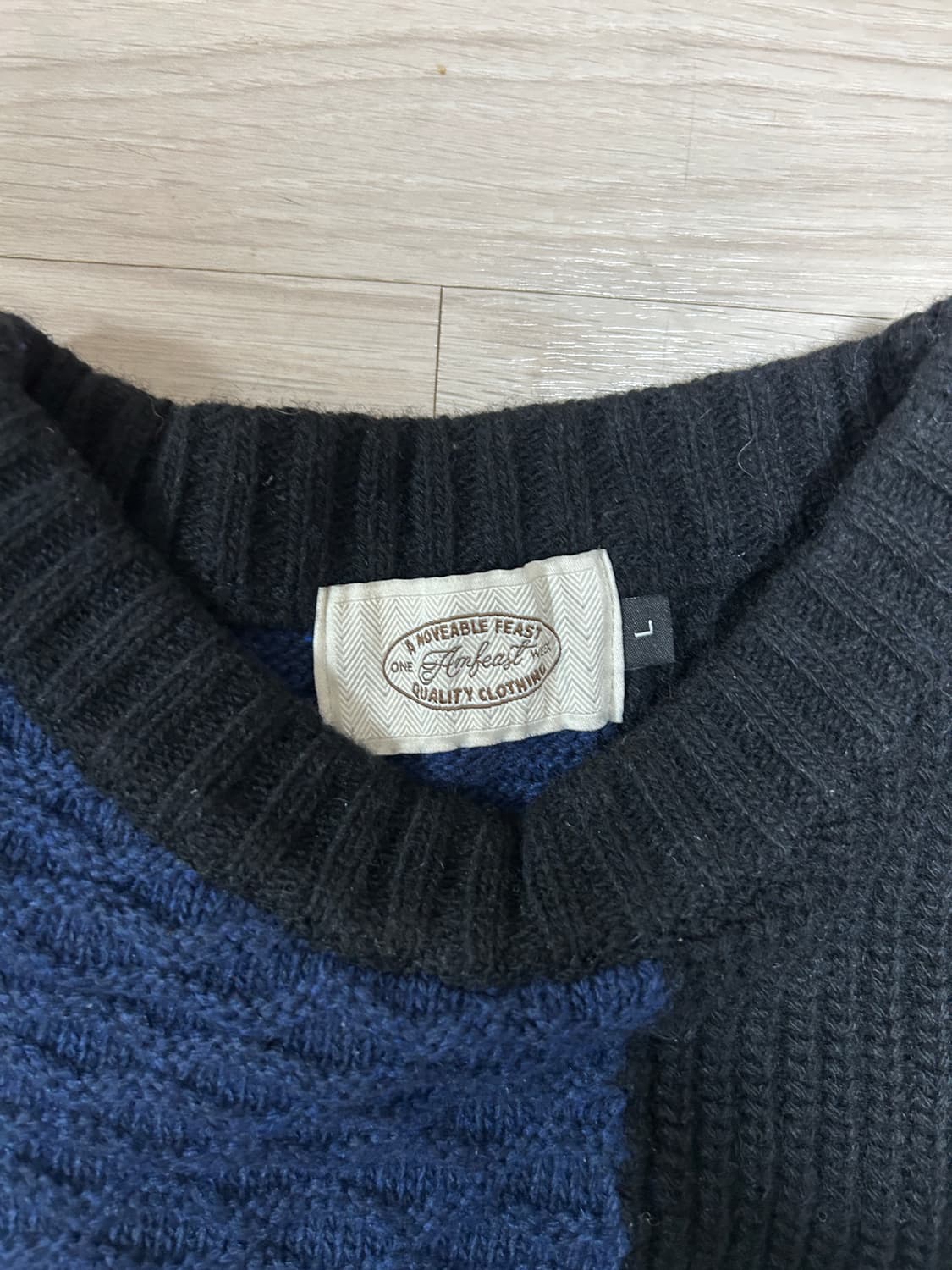 암피스트 패치워크 니트 상품이미지2