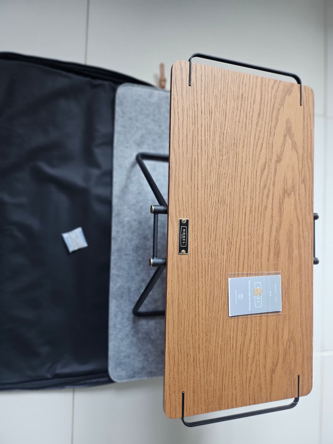 [ 노델 디자인 ] 버터플라이 테이블 s 빈티지오크 + 정품가방 상품이미지1