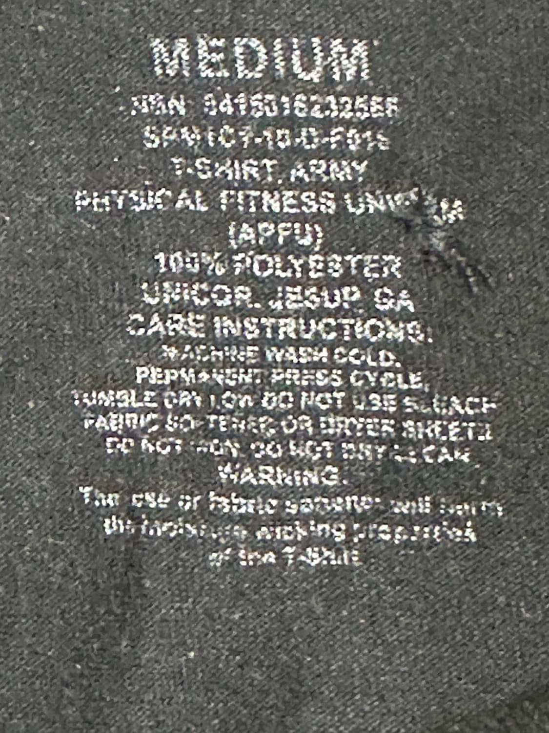 미육군 APFU 체육복 트레이닝복 반팔 티셔츠 (M) (10) 상품이미지7