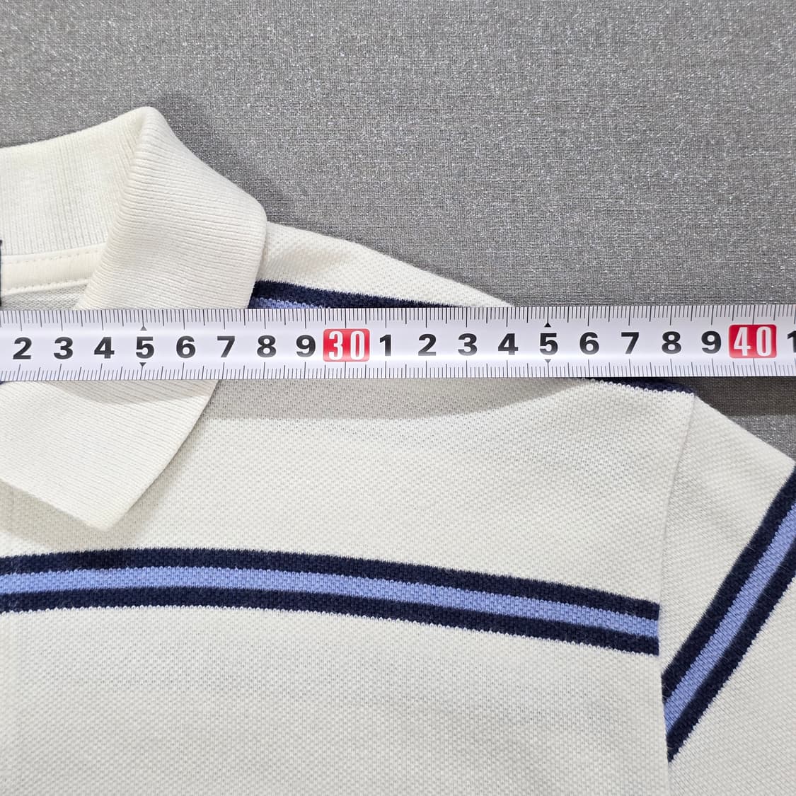 85 폴로 랄프로렌 스카이블루 스트라이프 반팔 카라티 상품이미지5