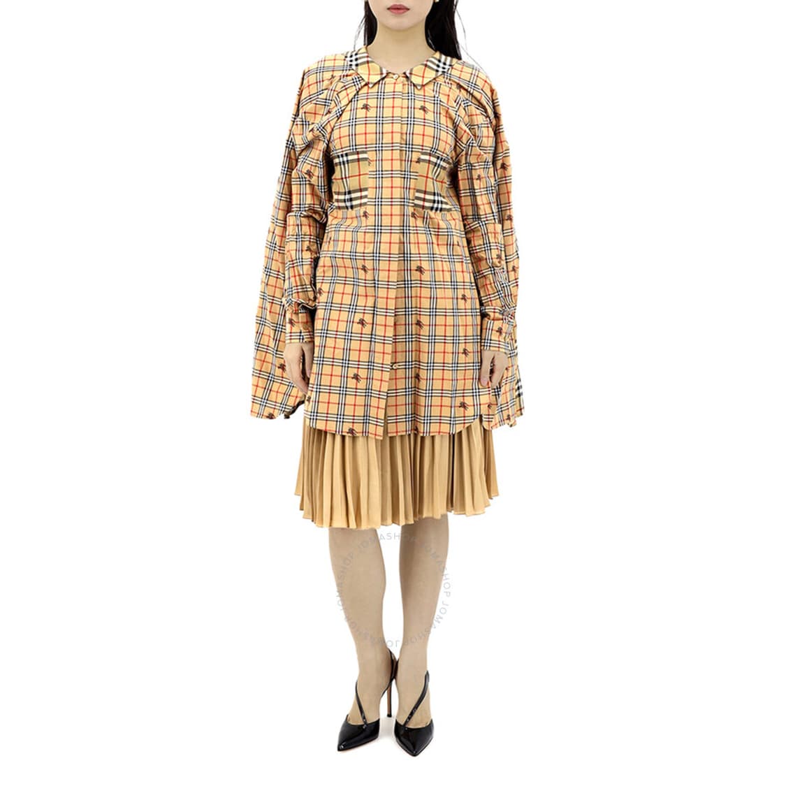 버버리 여성 체크 셔츠 드레스 상품이미지5