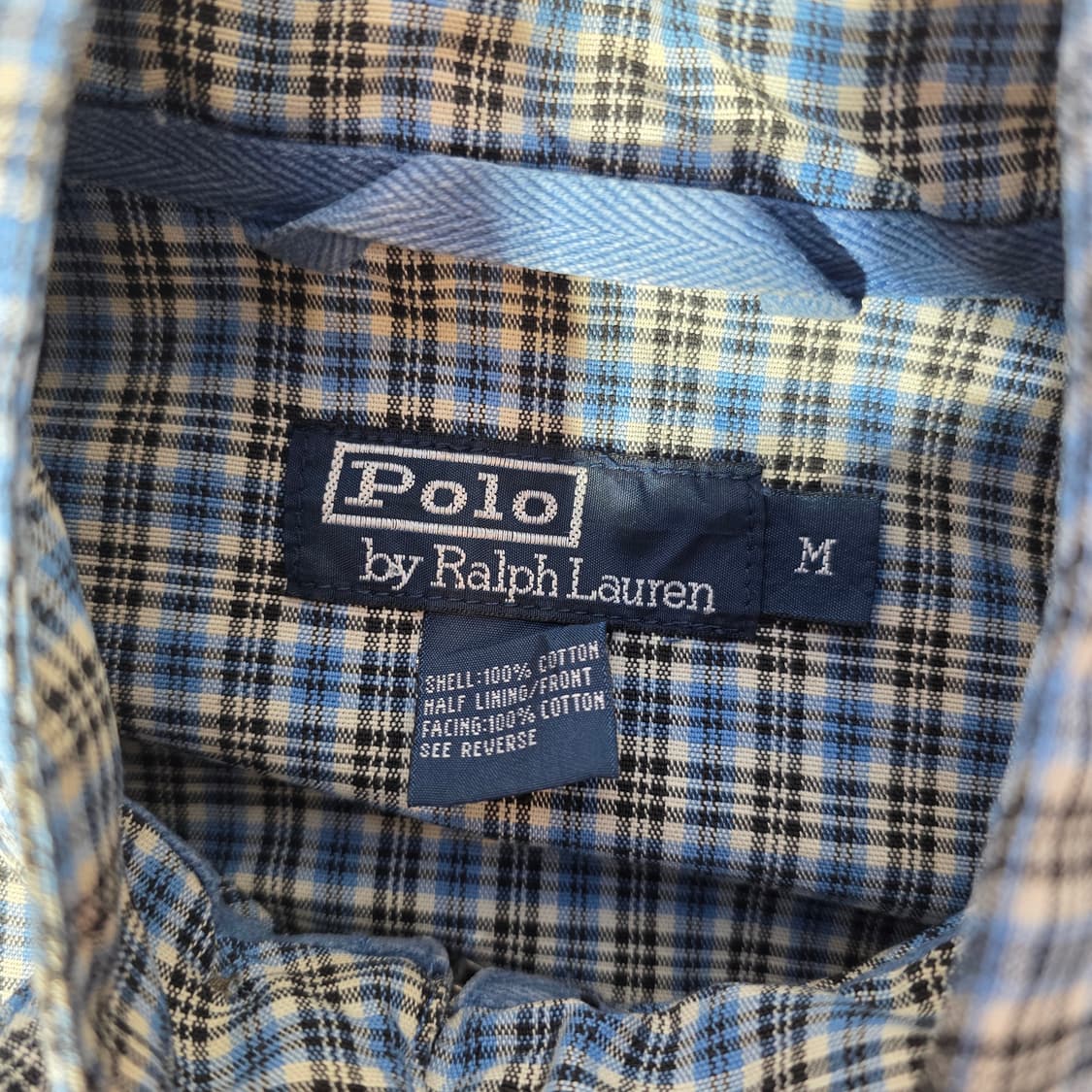 [M]폴로 랄프로렌 블루 체크 헤링턴 자켓 상품이미지3