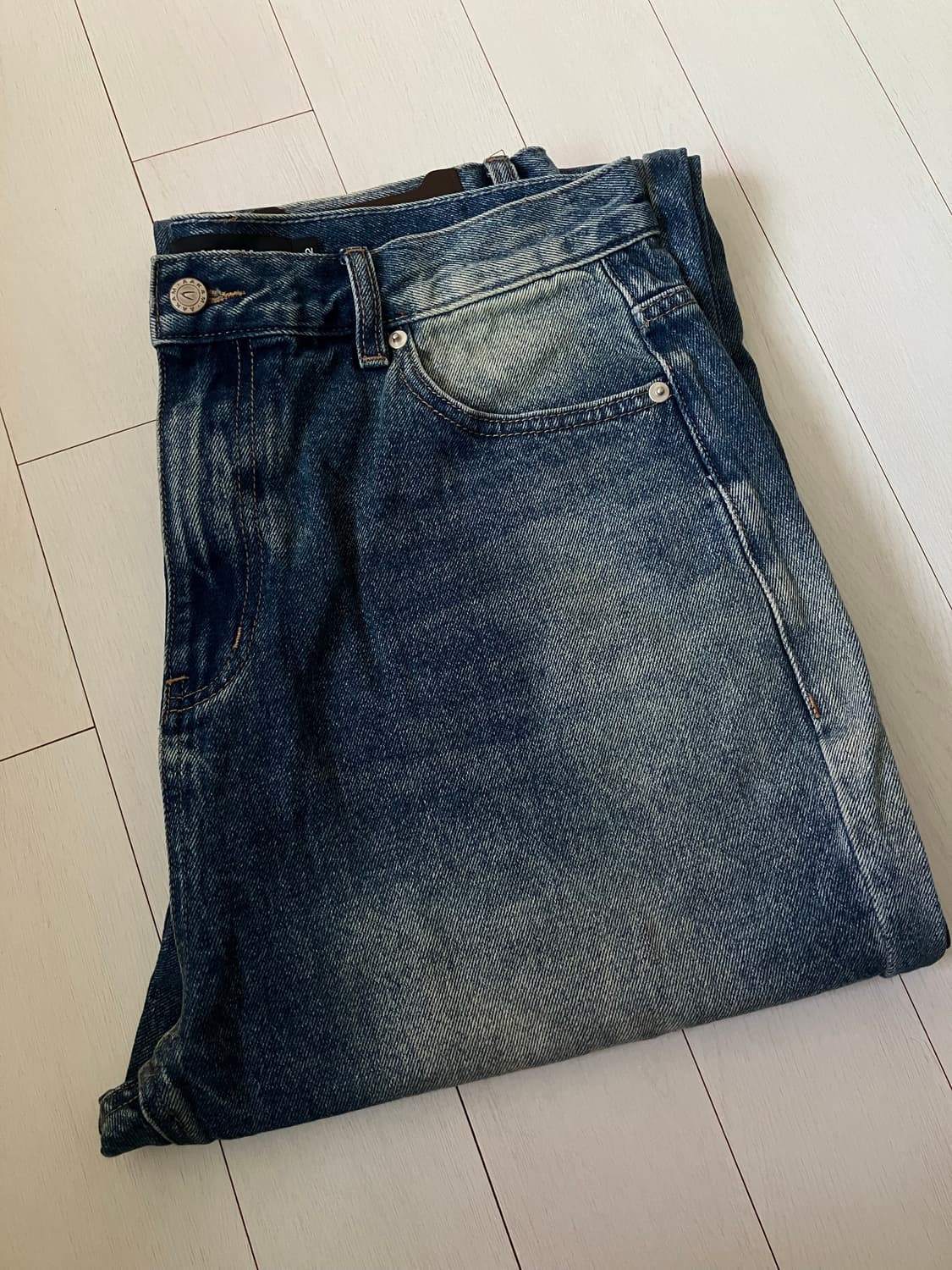 아캄 페이퍼드 데님 팬츠 2size 상품이미지4