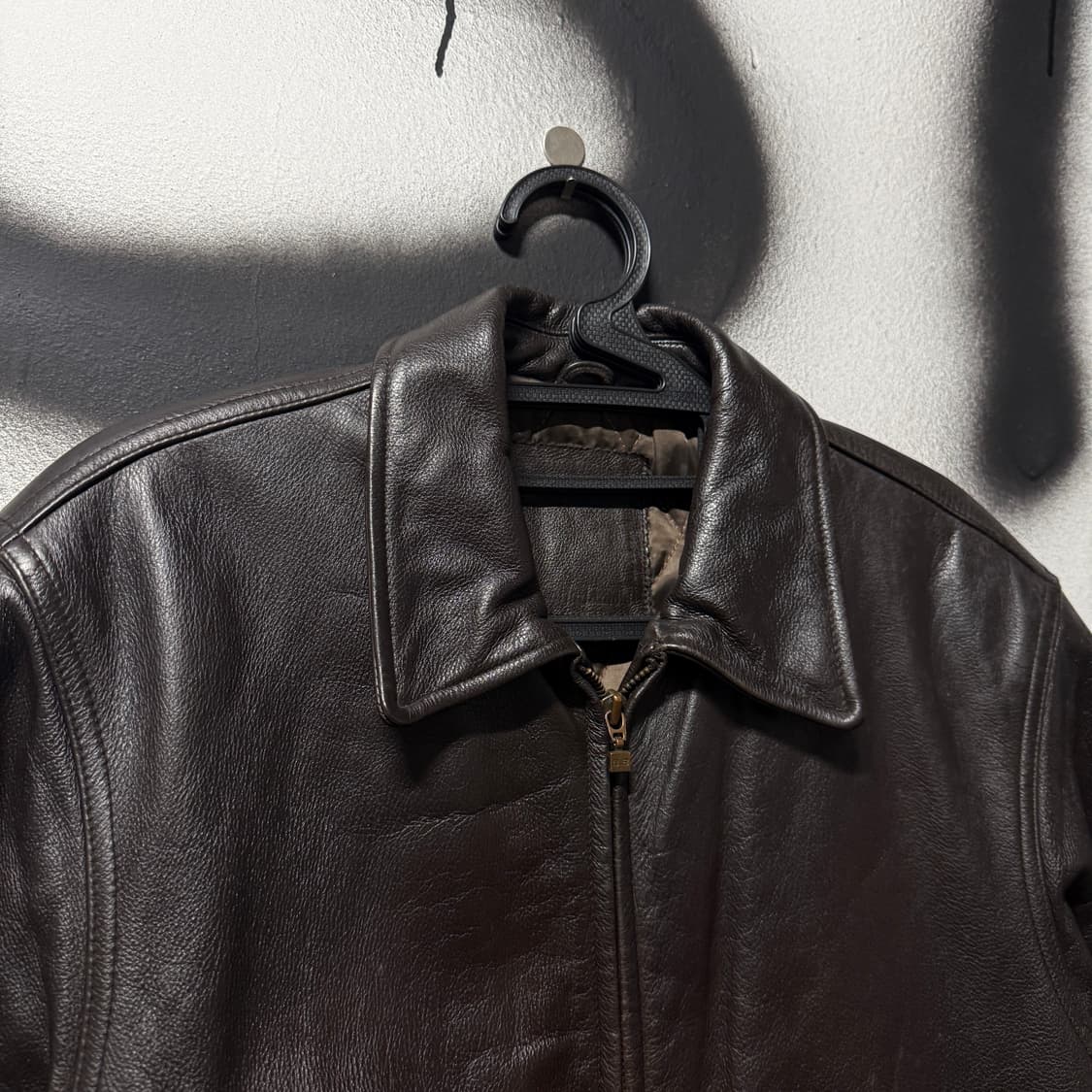 유니온베이 100% 쉽스킨 싱글 양가죽 집업 자켓 상품이미지3