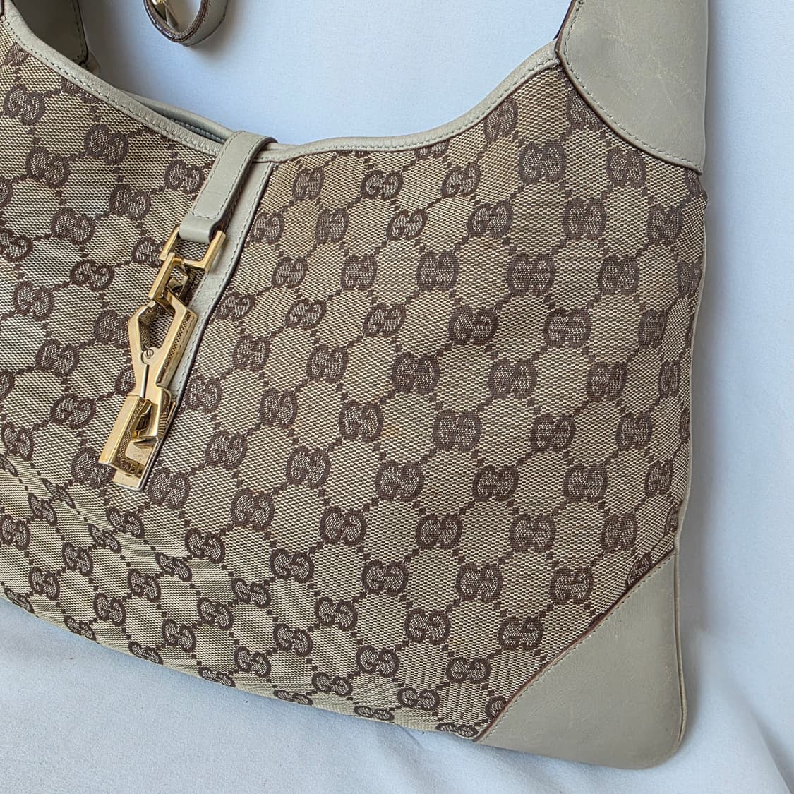 [정품 GUCCI] 구찌 GG 캔버스 재키백 호보 숄더백 상품이미지2