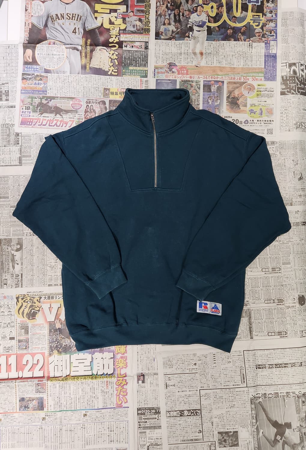 X-LARGE X Russell Athletic 하프집업 L 상품이미지2