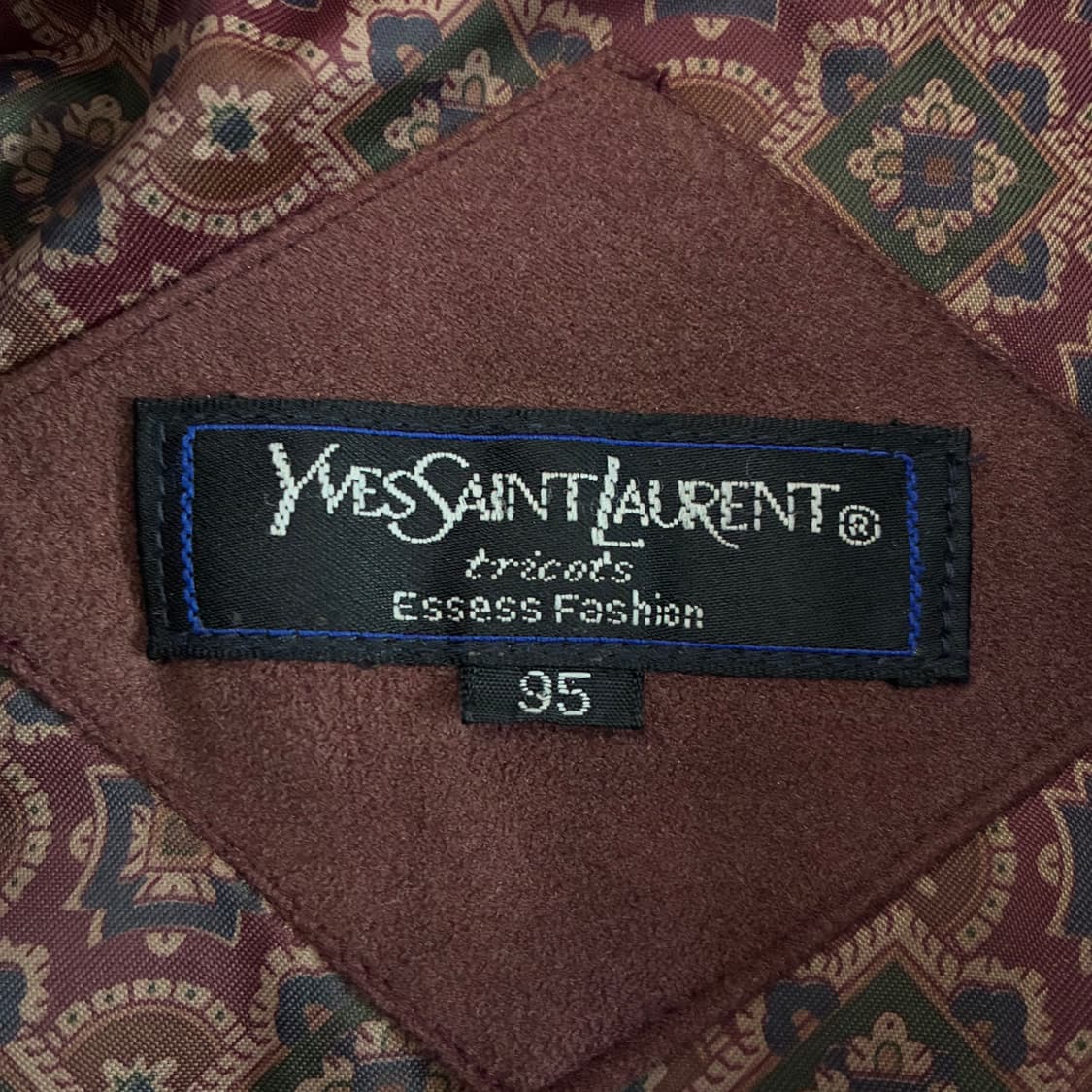 Ysl 입생로랑 YSL 그런지 울 패턴 블루종 상품이미지7