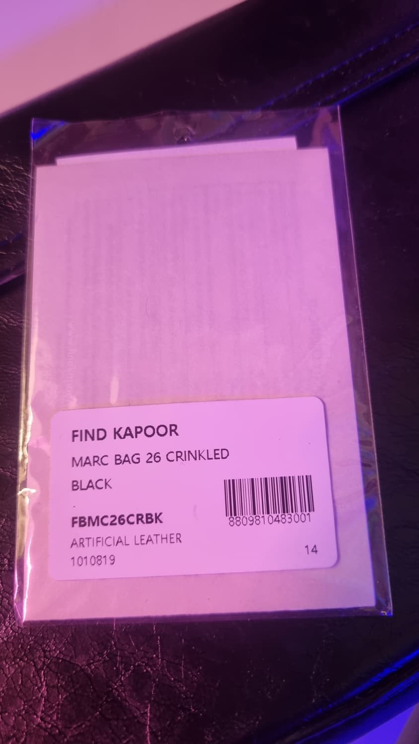 파인드카푸어 마크백 26 크링클드 블랙 상품이미지3