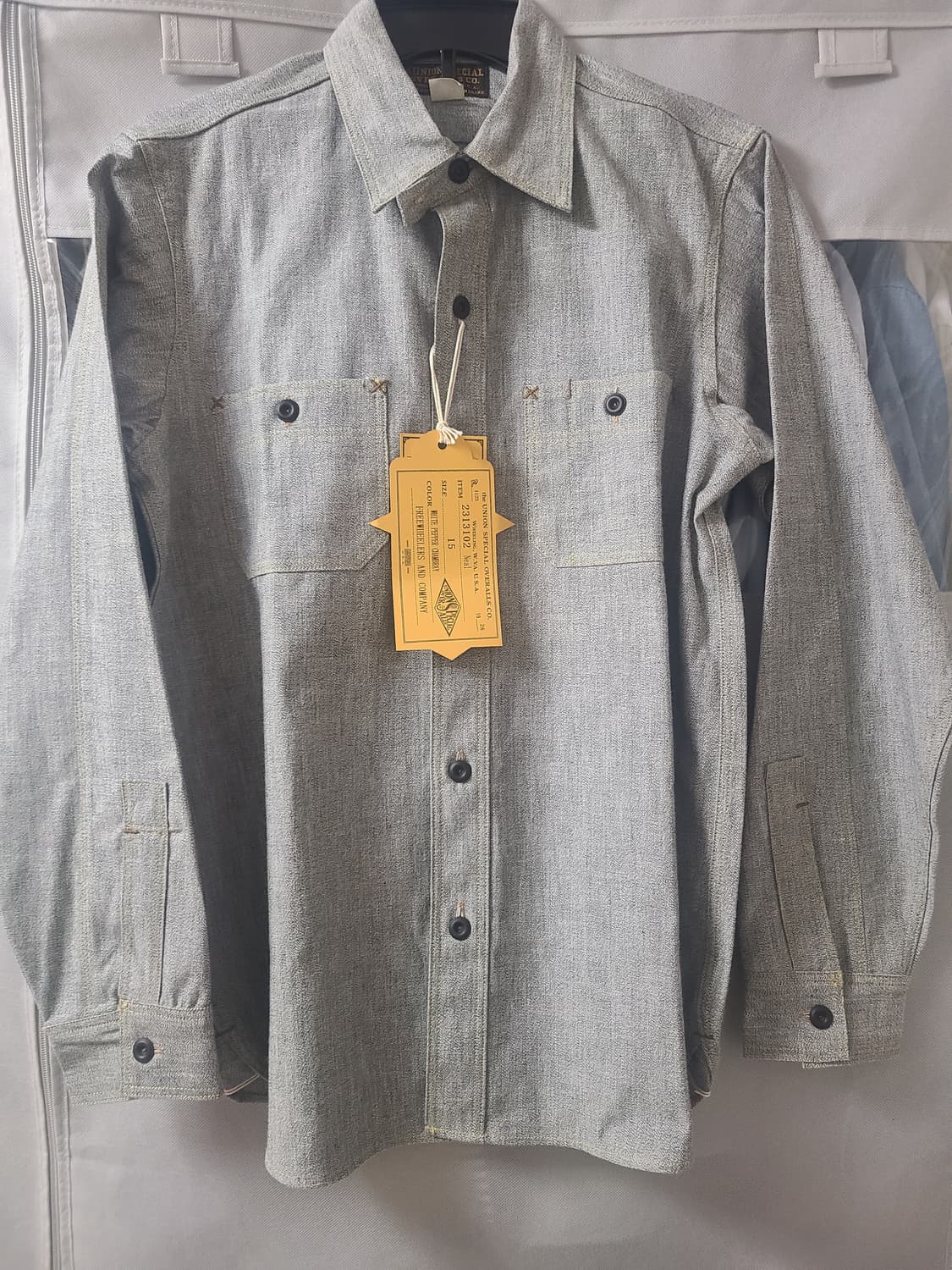 프리휠러스 닐셔츠 화이트페퍼(샴브레이셔츠) 상품이미지1