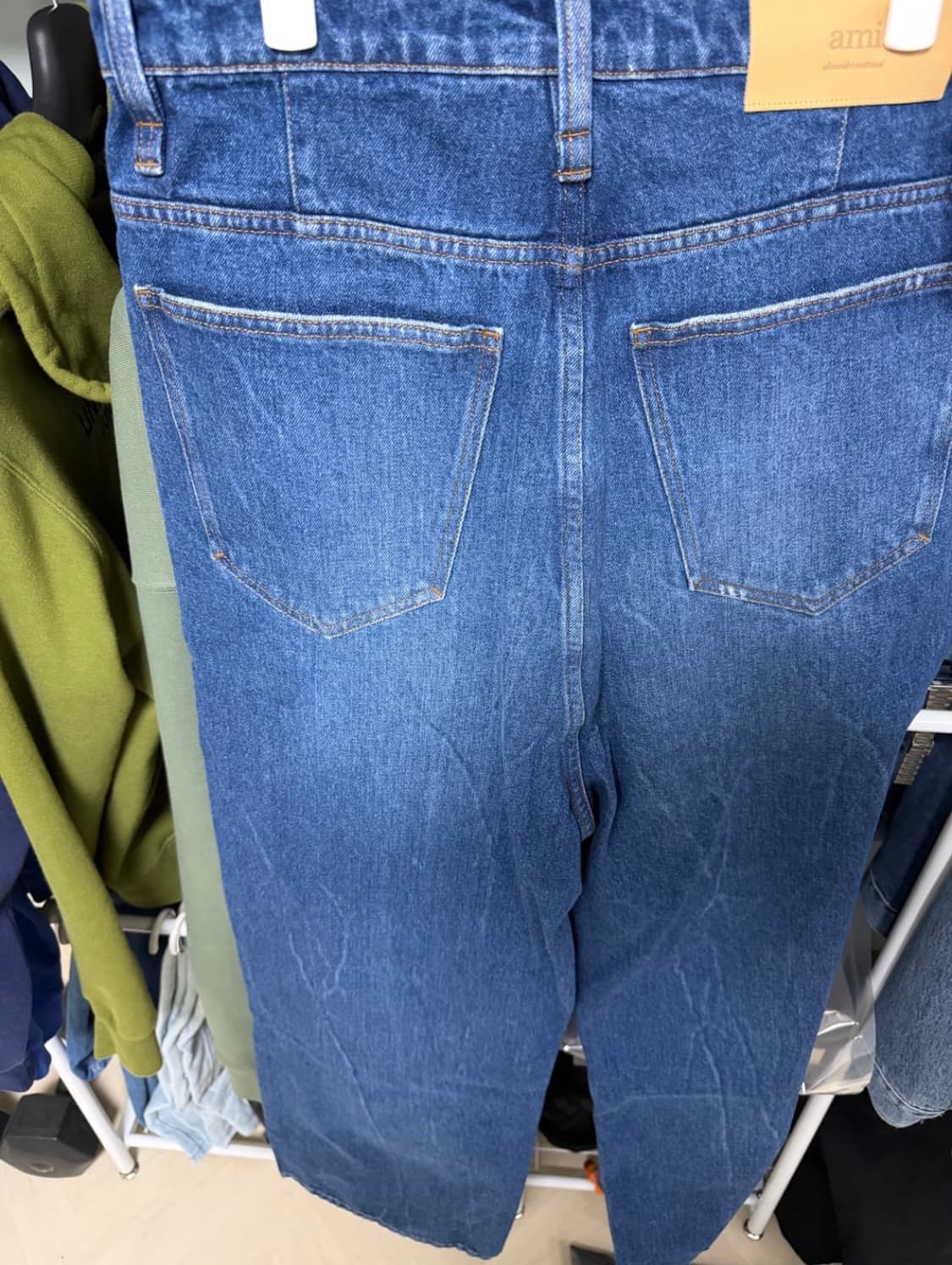 아미 배기핏 데님진 상품이미지4