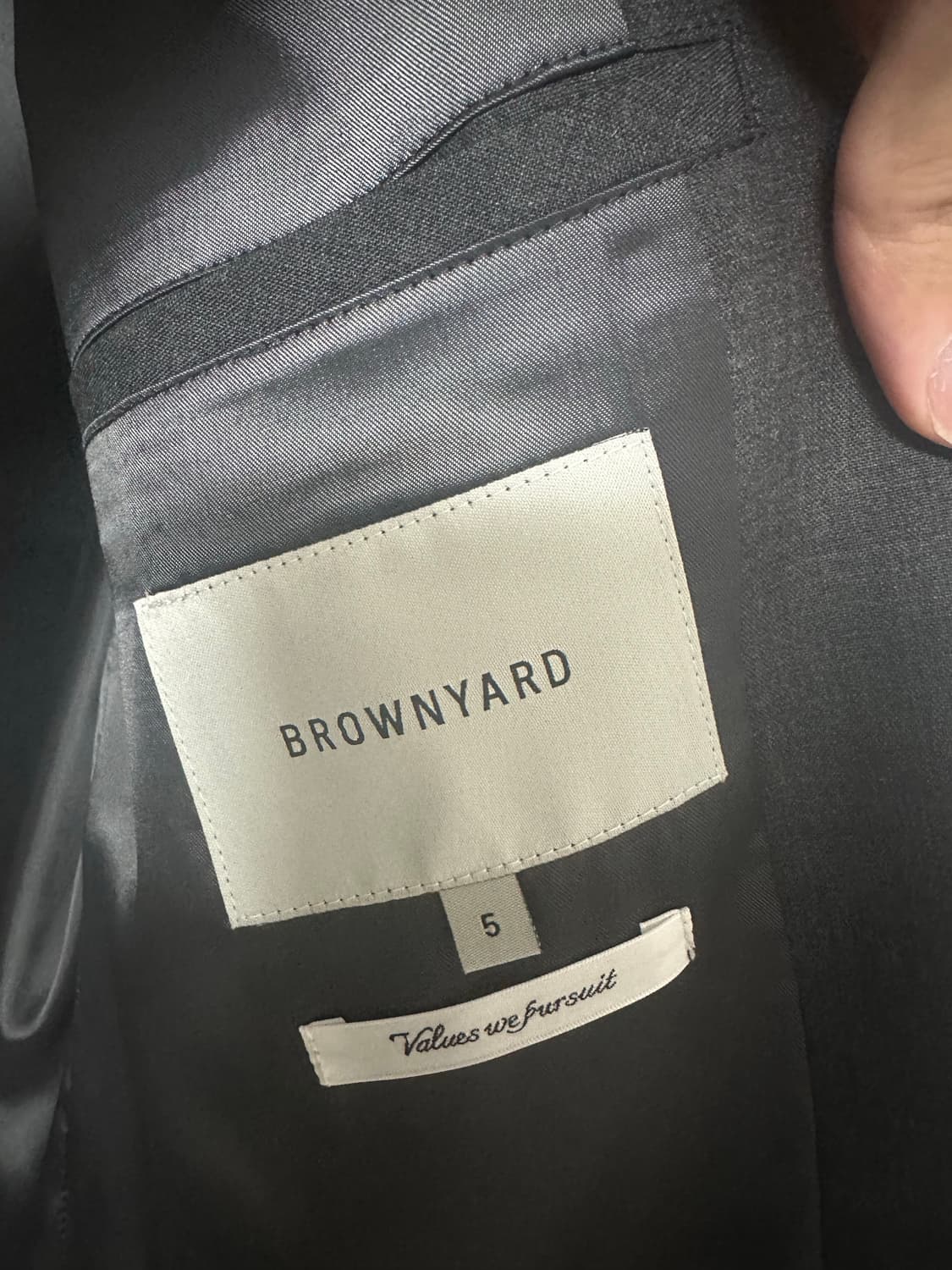 (새상품)브라운야드 25ss 울 스포츠 코트(차콜) 5사이즈 판매 상품이미지4
