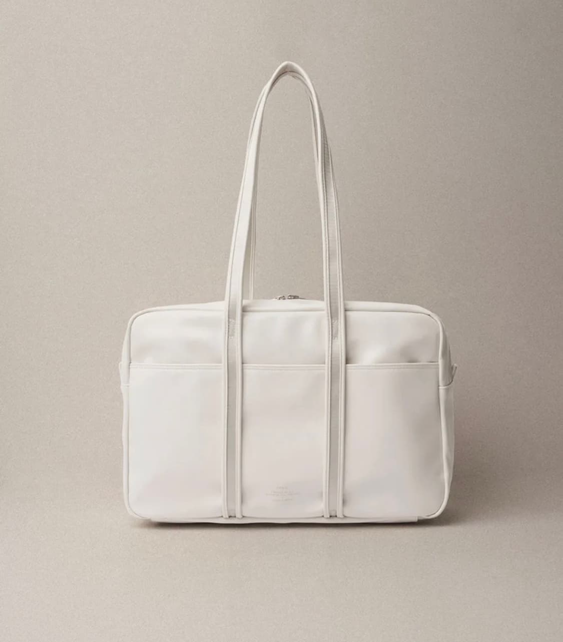 노이에 레더 보스턴백 아이보리 상품이미지1