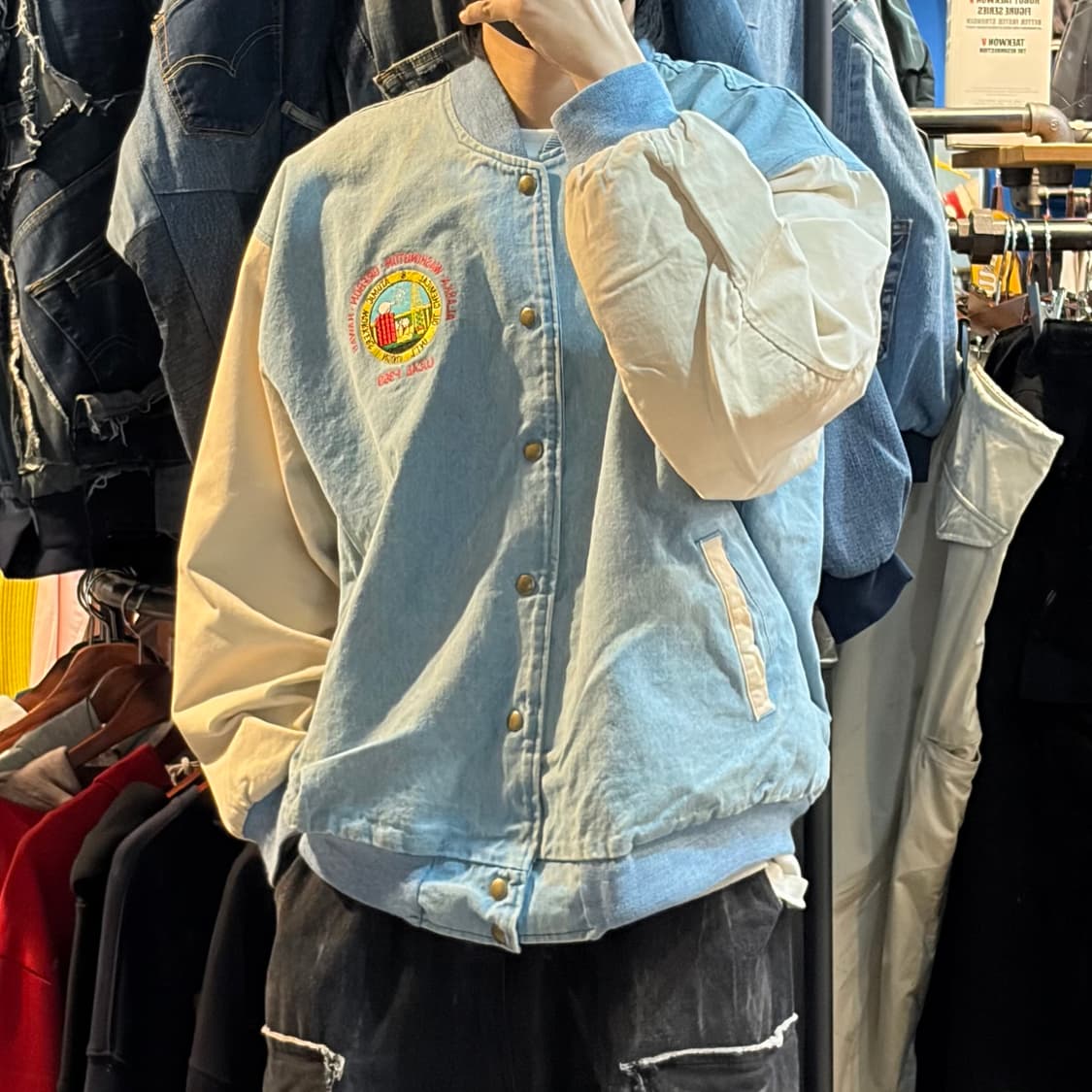 [NO.9] VTG 데님 바시티 자켓 상품이미지2