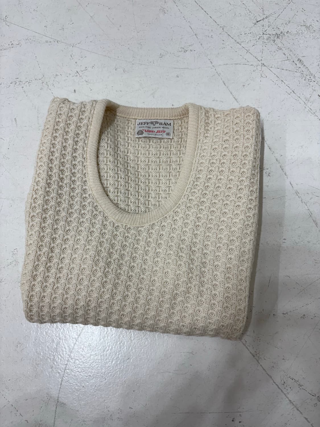 70-80’s Lord Jeff Virgin Wool Knit Vest 상품이미지8