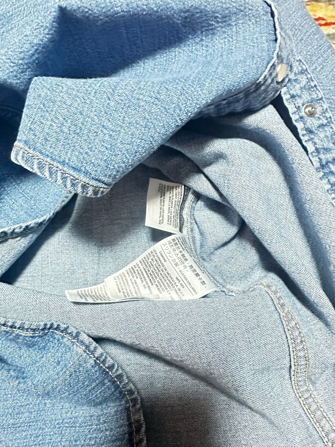 리바이스 데님 셔츠 S 상품이미지3