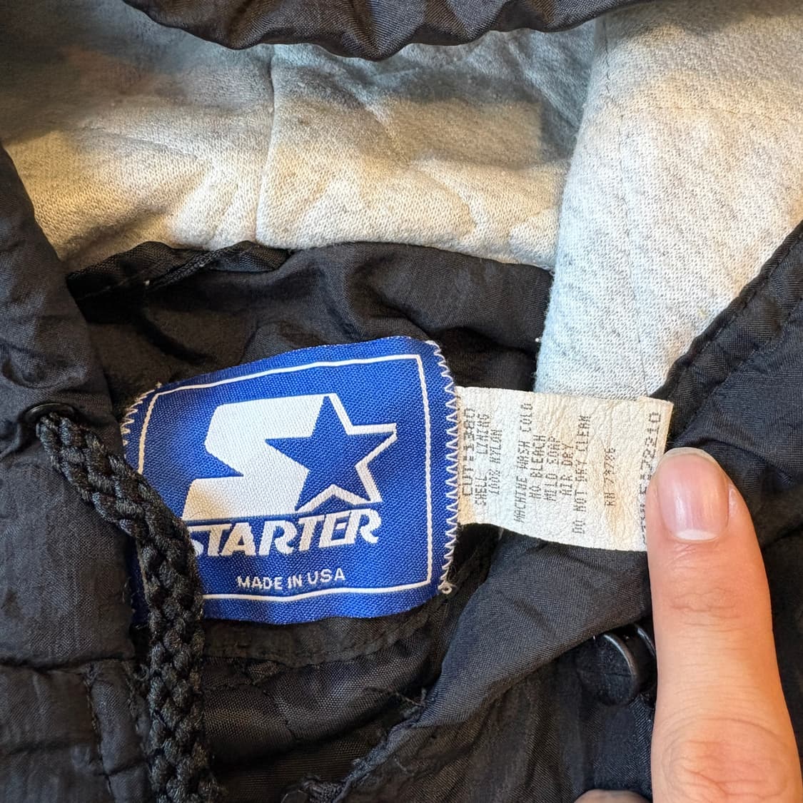 90s 90년대 미국 생산 스타터 후드 자켓 상품이미지6