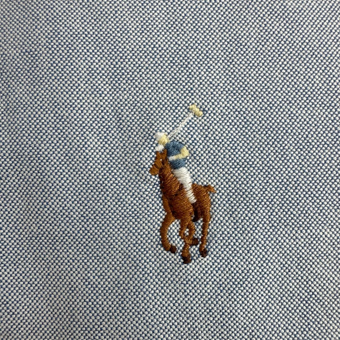 폴로 랄프로렌 클래식핏 멀티포니 자수 옥스퍼드 반팔 셔츠 블루 XL  상품이미지5