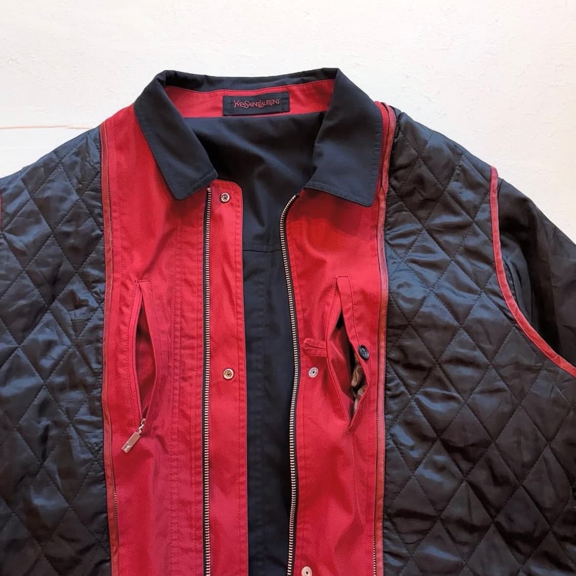 YSL 블랙 하프 코트 상품이미지7