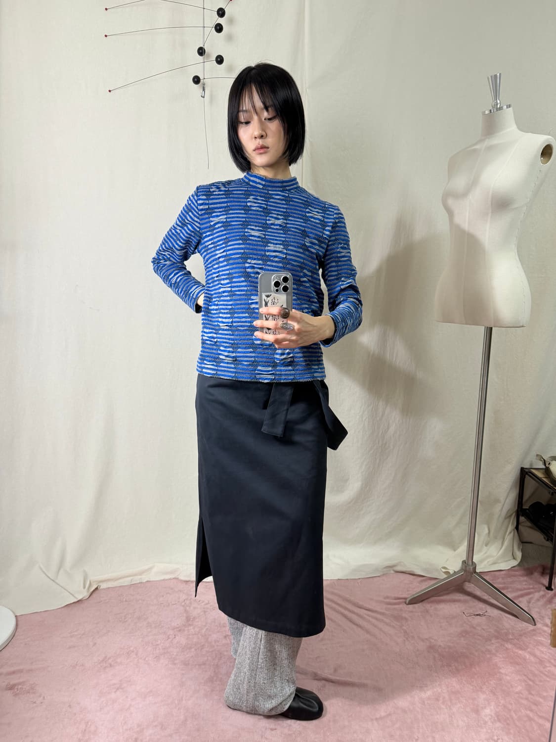 엠보싱 패턴 롱슬리브 (JPN) 상품이미지2