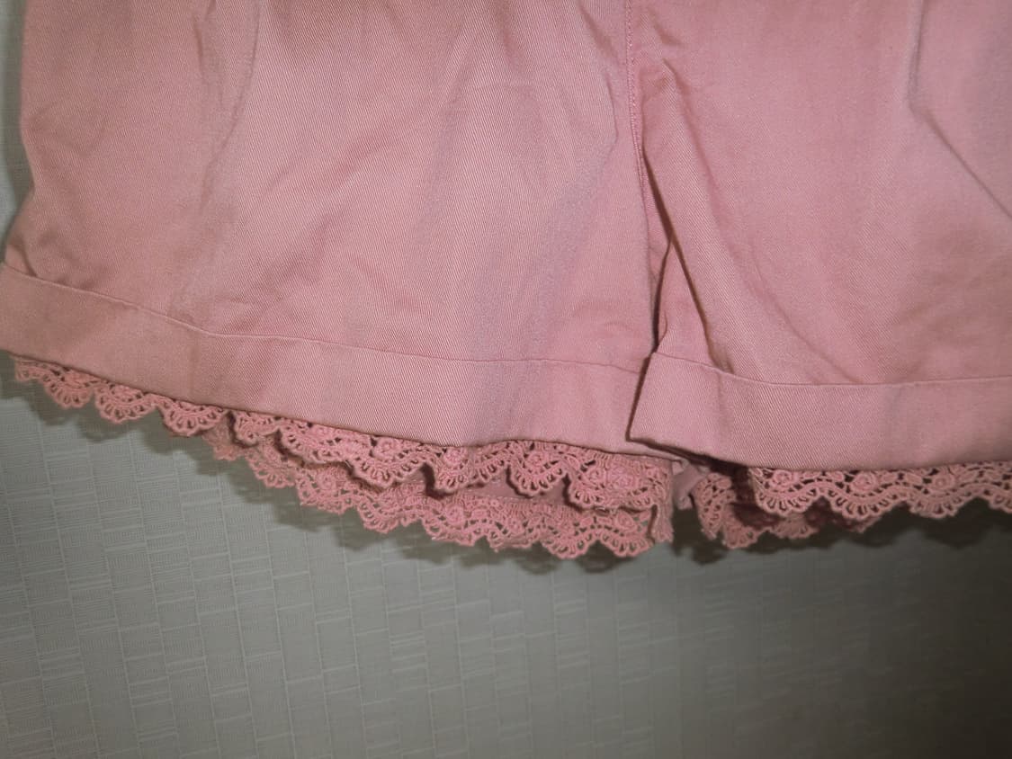 핑크 레이스 숏팬츠 빈티지 모리걸 하구미 러블리 히메갸루 상품이미지2