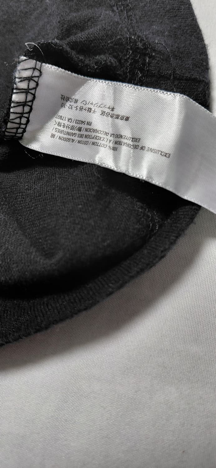 [XS] 올드네이비 빈티지 아플리케 로고 반팔 티셔츠 (블랙) 상품이미지4