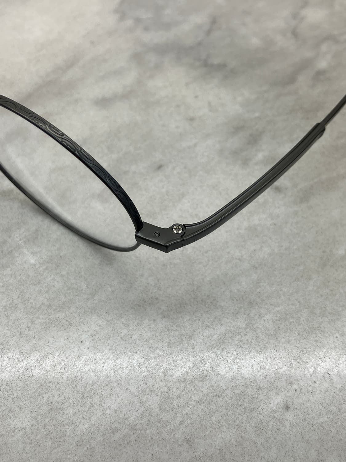 경성 京城 1907 티타늄 무광 그레이 새들노즈 메탈테 클래식 안경 상품이미지2