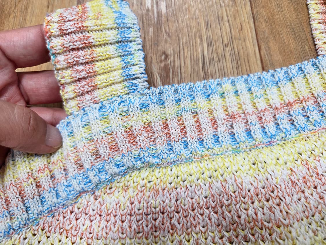 마조팩토리(MAJOFACTORY) 크로쉐 니트 슬리브리스탑 55 상품이미지6