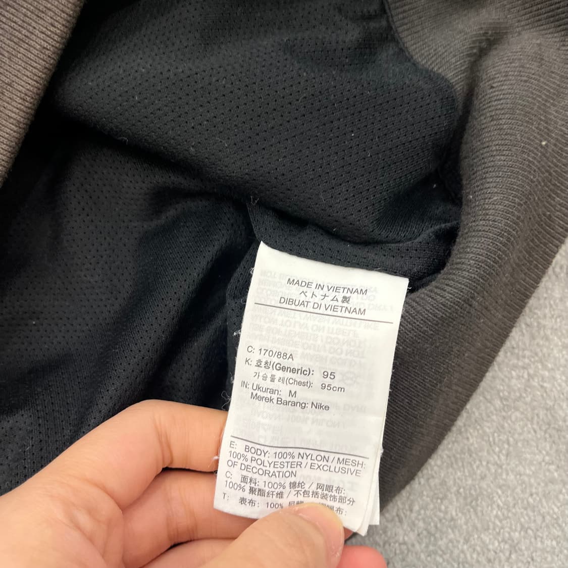M 나이키 후드 바람막이 블랙 상품이미지6