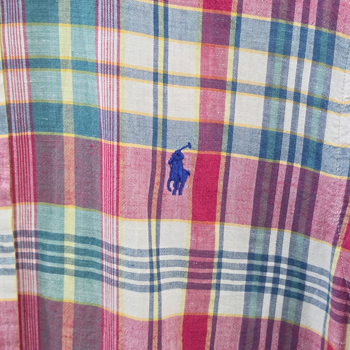 랄프로렌 마드라스 슬림핏 체크셔츠- S 상품이미지3