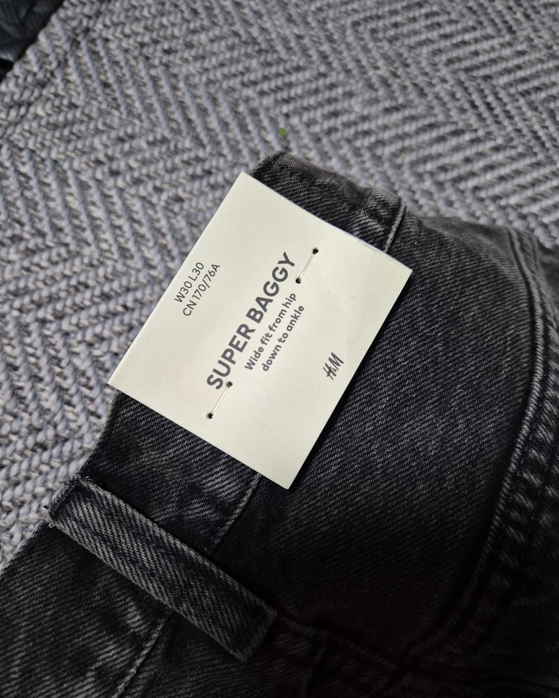 H&M 수퍼배기진 30/30 다크그레이 상품이미지3