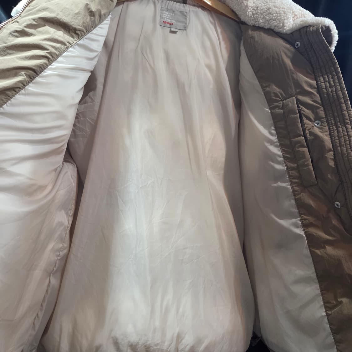 SPAO 뽀글이 카라 오버핏 패딩 점퍼 상품이미지5