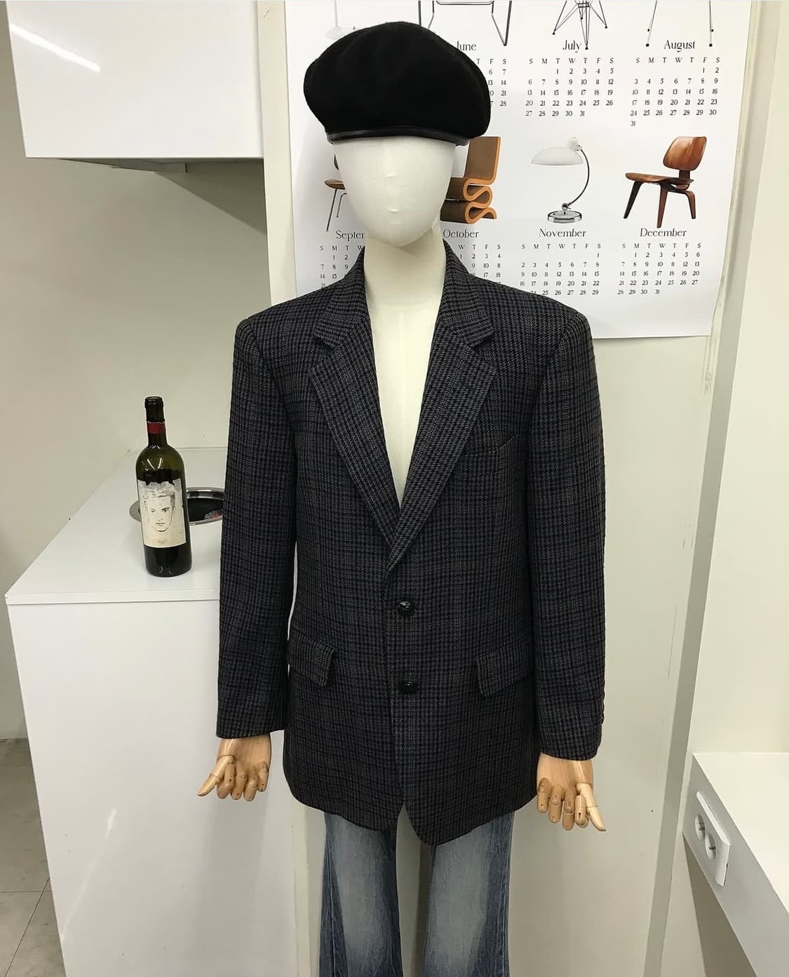 버버리 캐시미어 체크 블레이저 자켓 상품이미지8