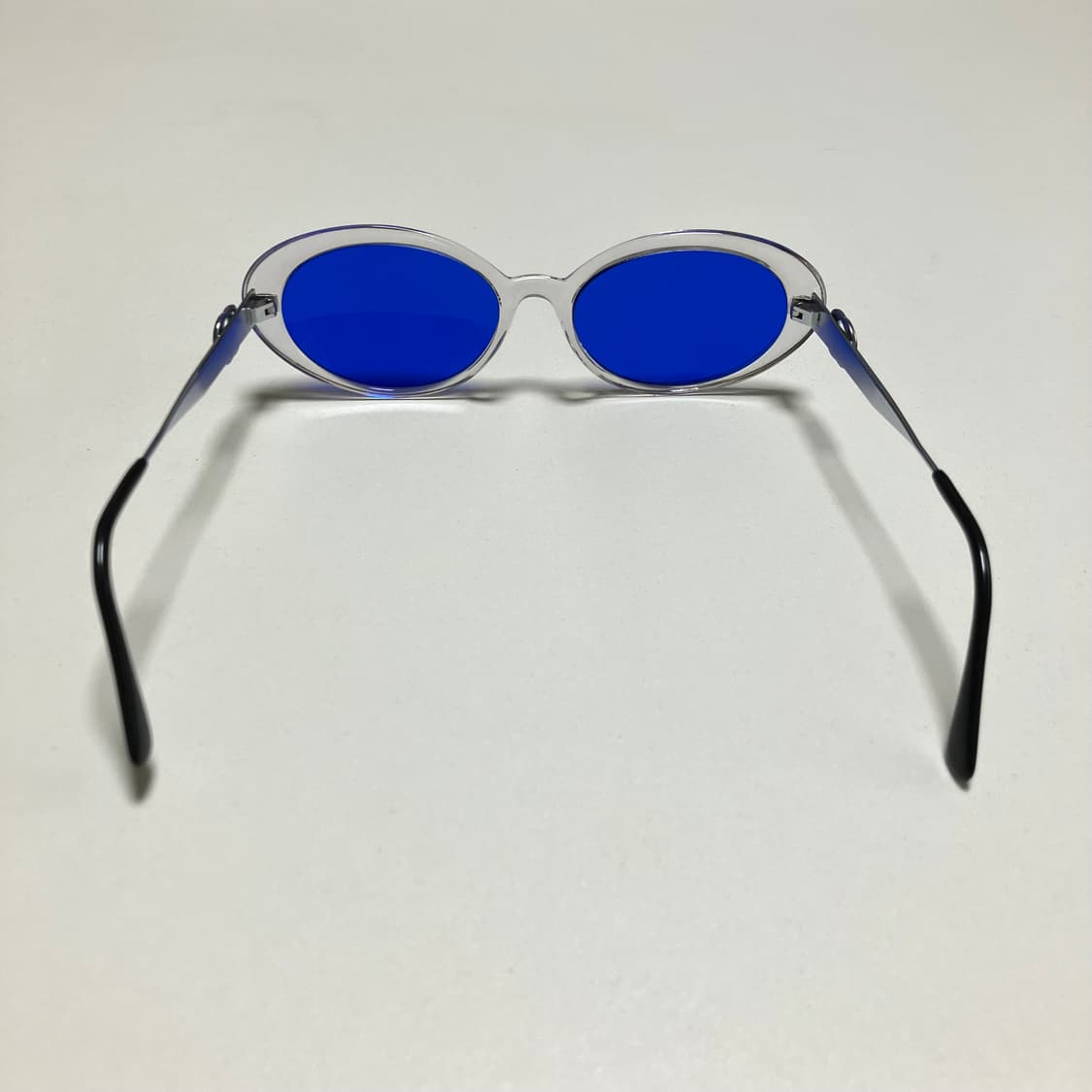 스틸 컬러 빈티지 선글라스 clear blue 상품이미지3