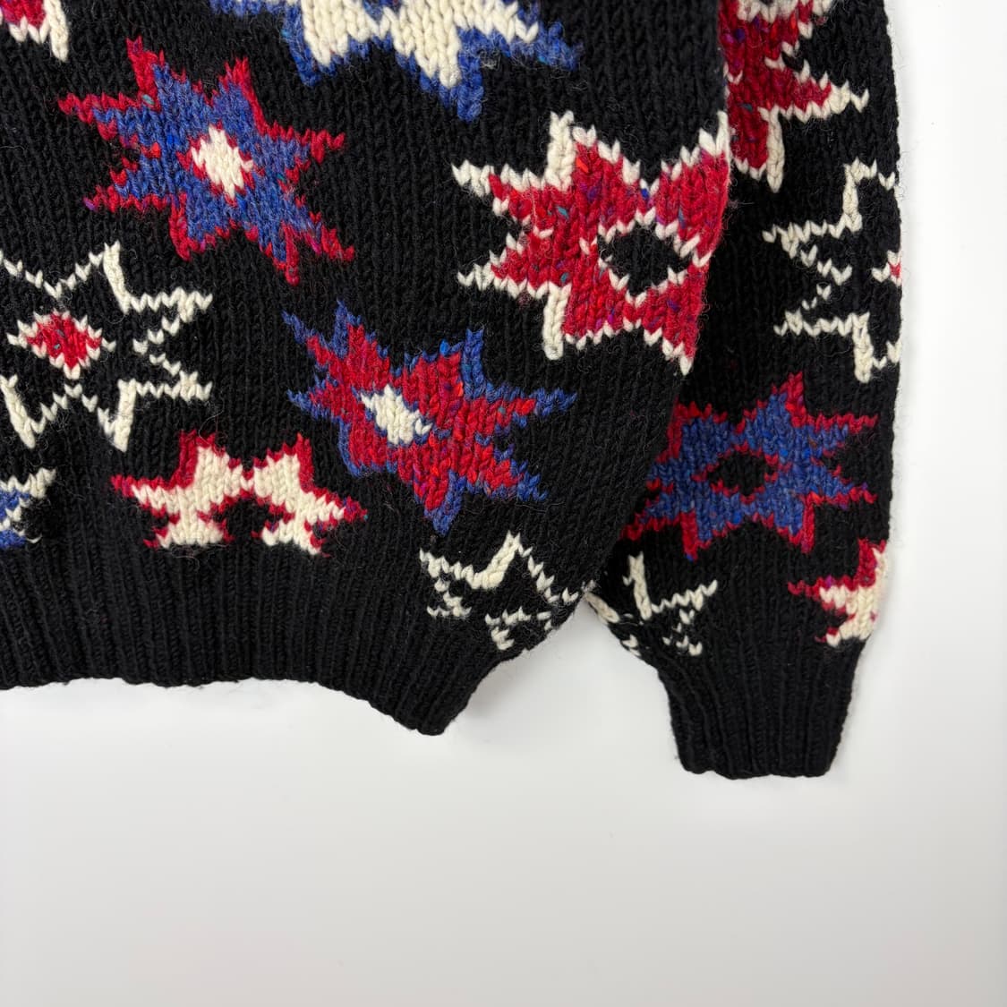 빈티지 패턴 니트 티셔츠 상품이미지4