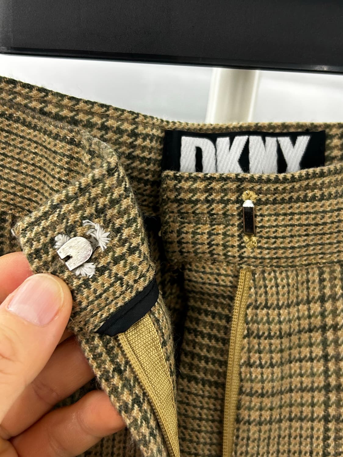DKNY 모직 체크 반바지 숏팬츠 상품이미지5
